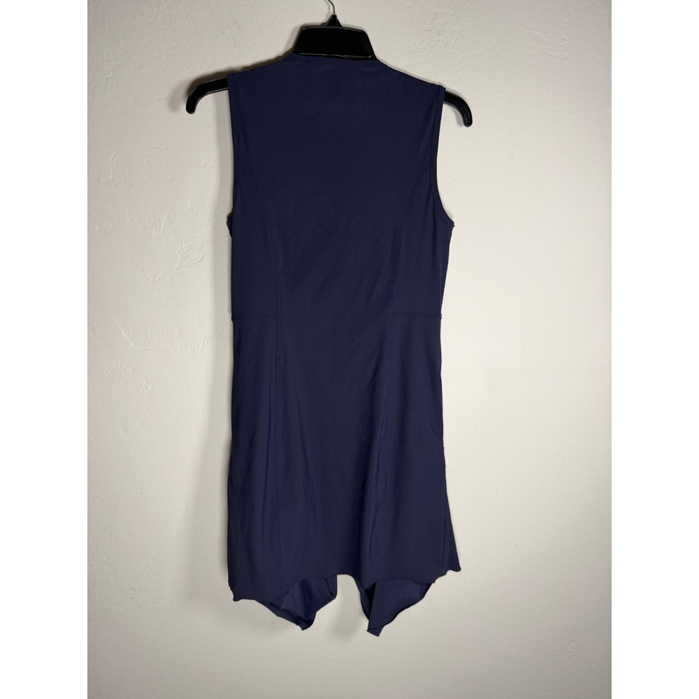 A MARSI Navy Blue Sleeveless Zipper Front Dress Made in Italy Size 40 - Picture 2 of 9
